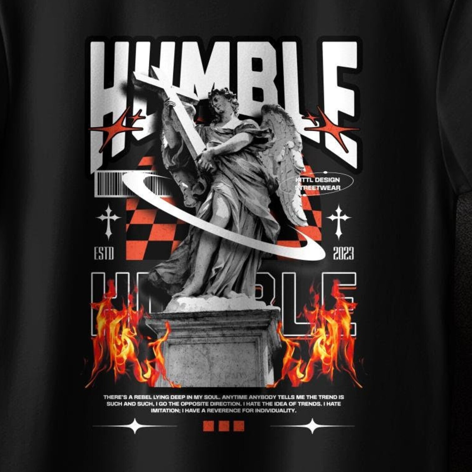 Humble Graphic T-Shirt, Streetwear Style Tee, Cool Graphic Designs, Trendy Art S
