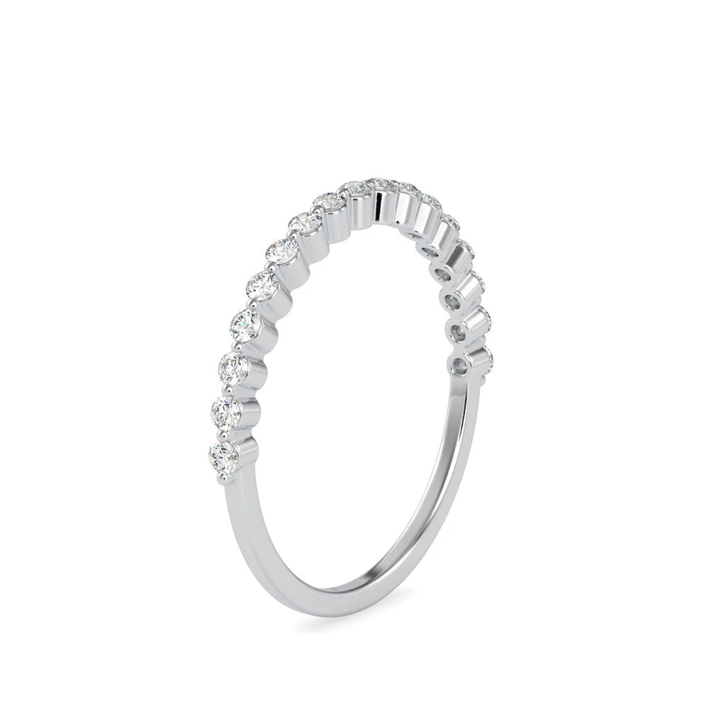 IGI Certified Diamond Ring 0.26 tcw F/VS 14k Gold Round Cut Lab Created image-2