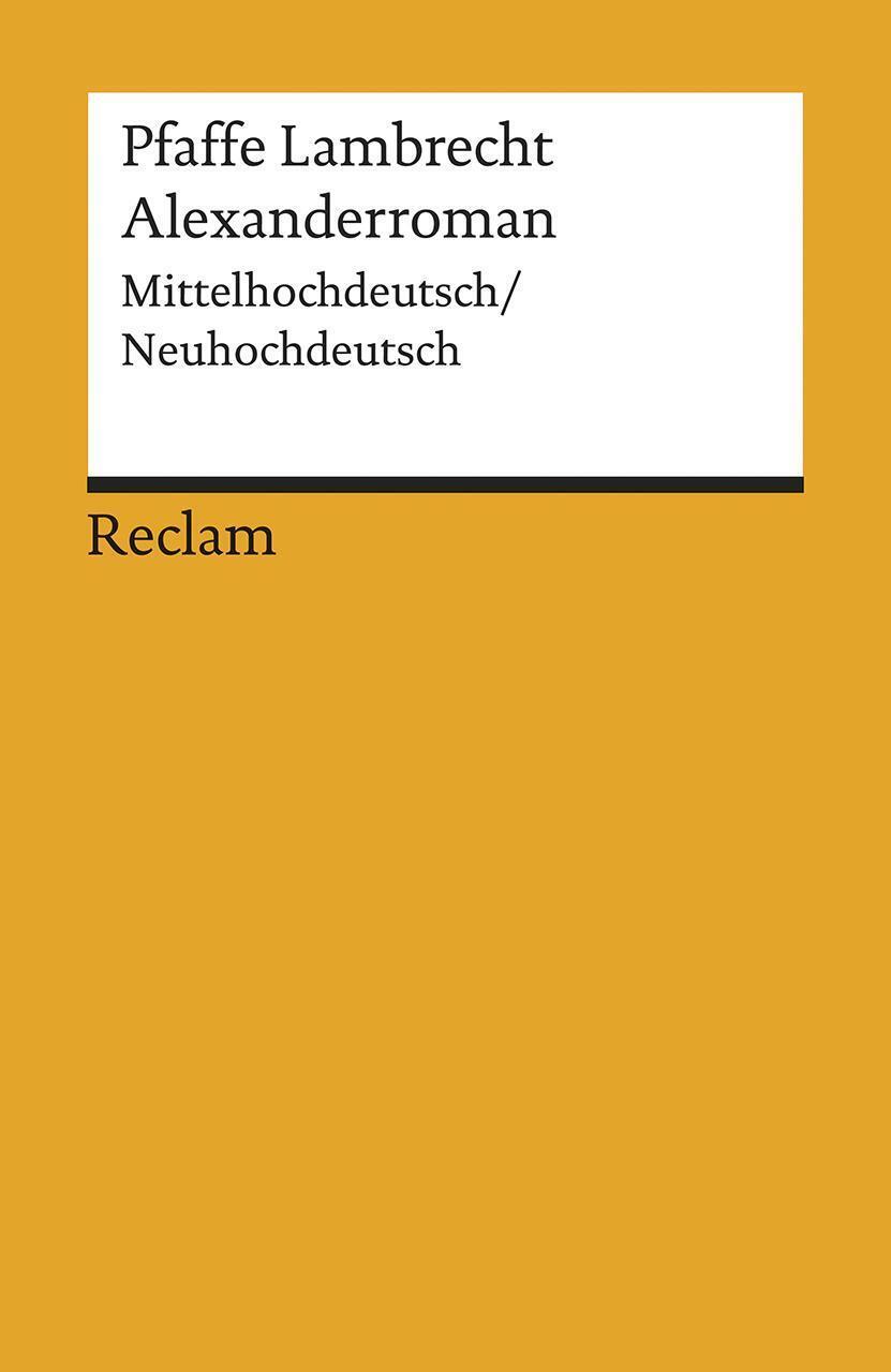 Thumbnail - Lambrecht Der Pfaffe / Alexanderroman / 9783150185087