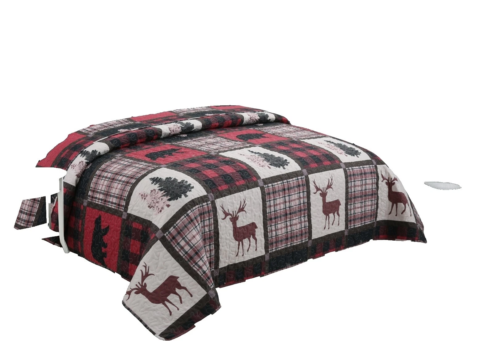 Polyester Plaid French Country Quilts, Bedspreads & Coverlets