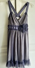 Moulinette Soeurs Womens Spirited Away Gray Dress Size 2 POCKETS Anthropologie