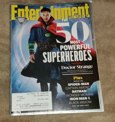 ENTERTAINMENT WEEKLY october 21/28, 2016  50 MOST POWERFUL SUPERHEROES cover  