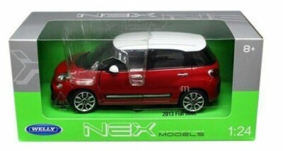 Newray FIAT 500L Modellauto - Maßstab 1:24 Die Cast In Weiß