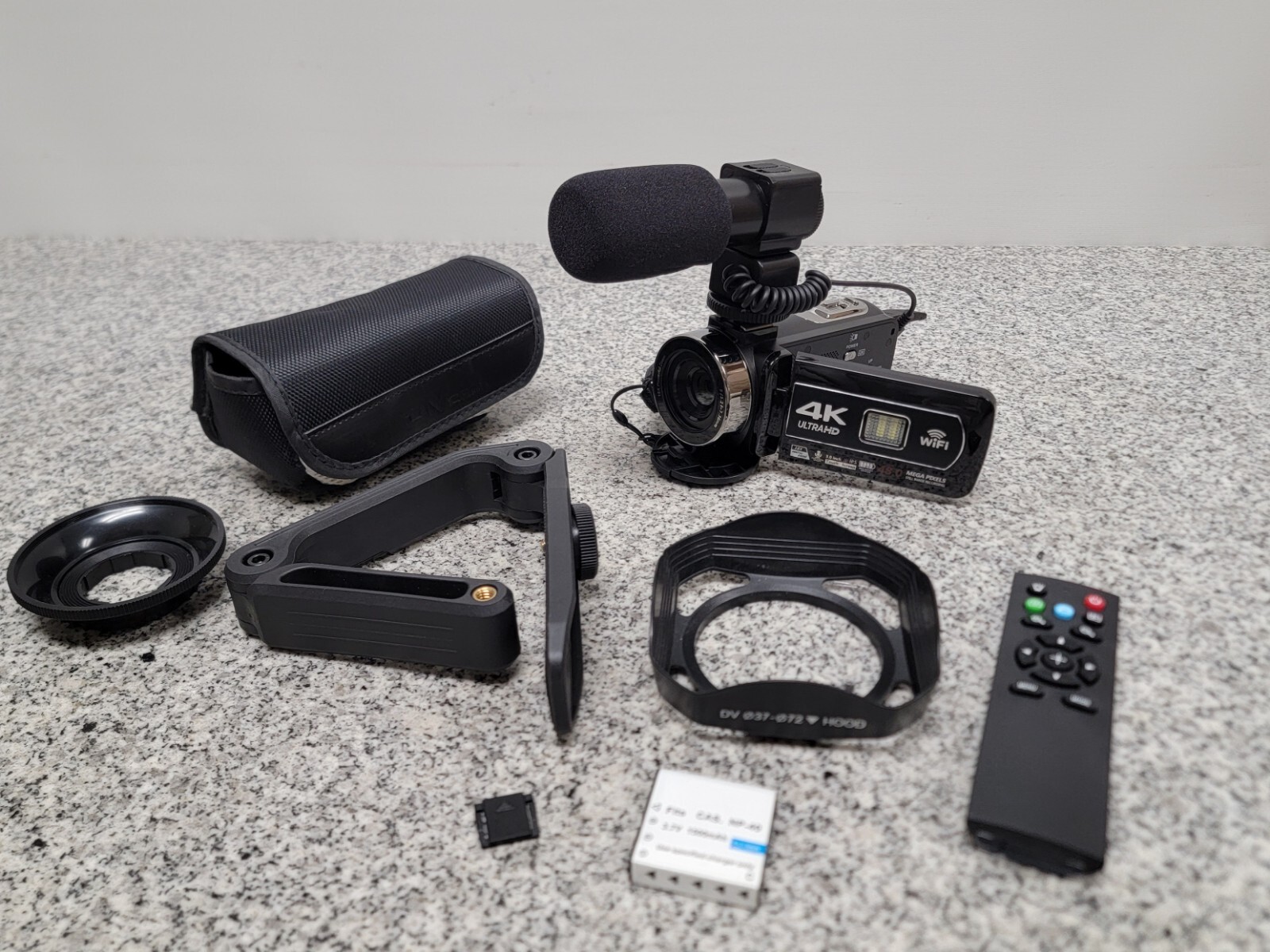 W/ Travel Case & Clip On Microphone
