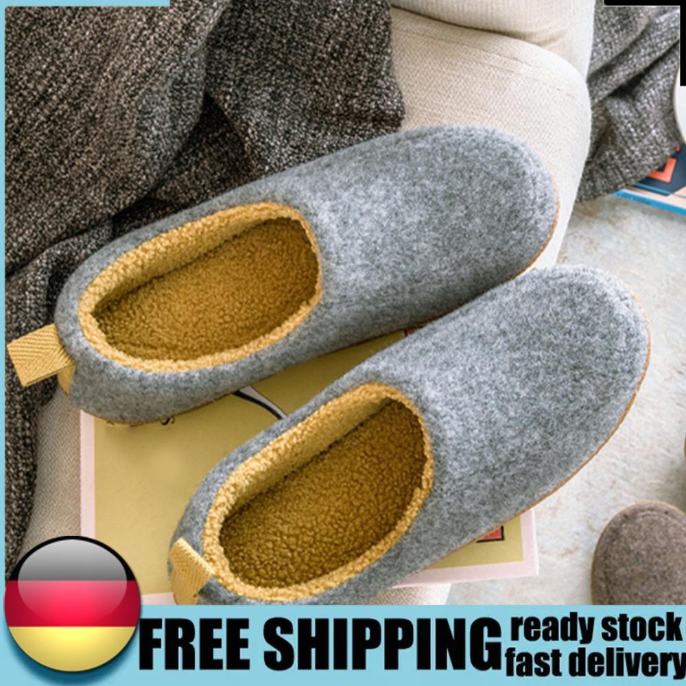 SAOLA Scarpe donna uomo interno casa suola morbida antiscivolo casa feltro scarpe comode schiena chiusa