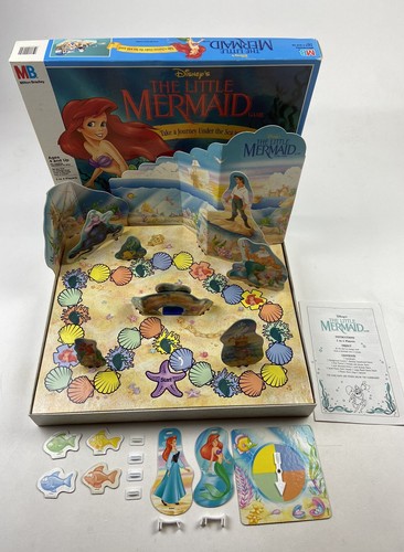 Vintage 1990 Disney The Little Mermaid Board Game Hasbro COMPLETE - READ - Picture 10 of 24