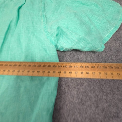 Tommy Bahama Shirt Mens XLARGE Green Linen Short Sleeve collared Relax Size XL - Picture 7 of 9