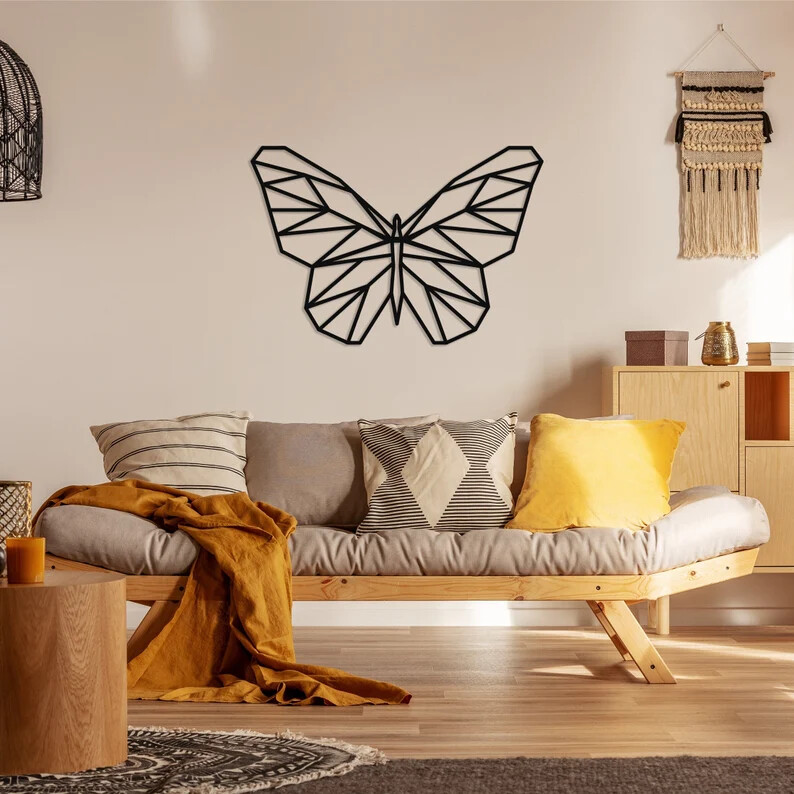 3D Metal Acrylic Butterfly Silhouette Wall Art Decor USA
