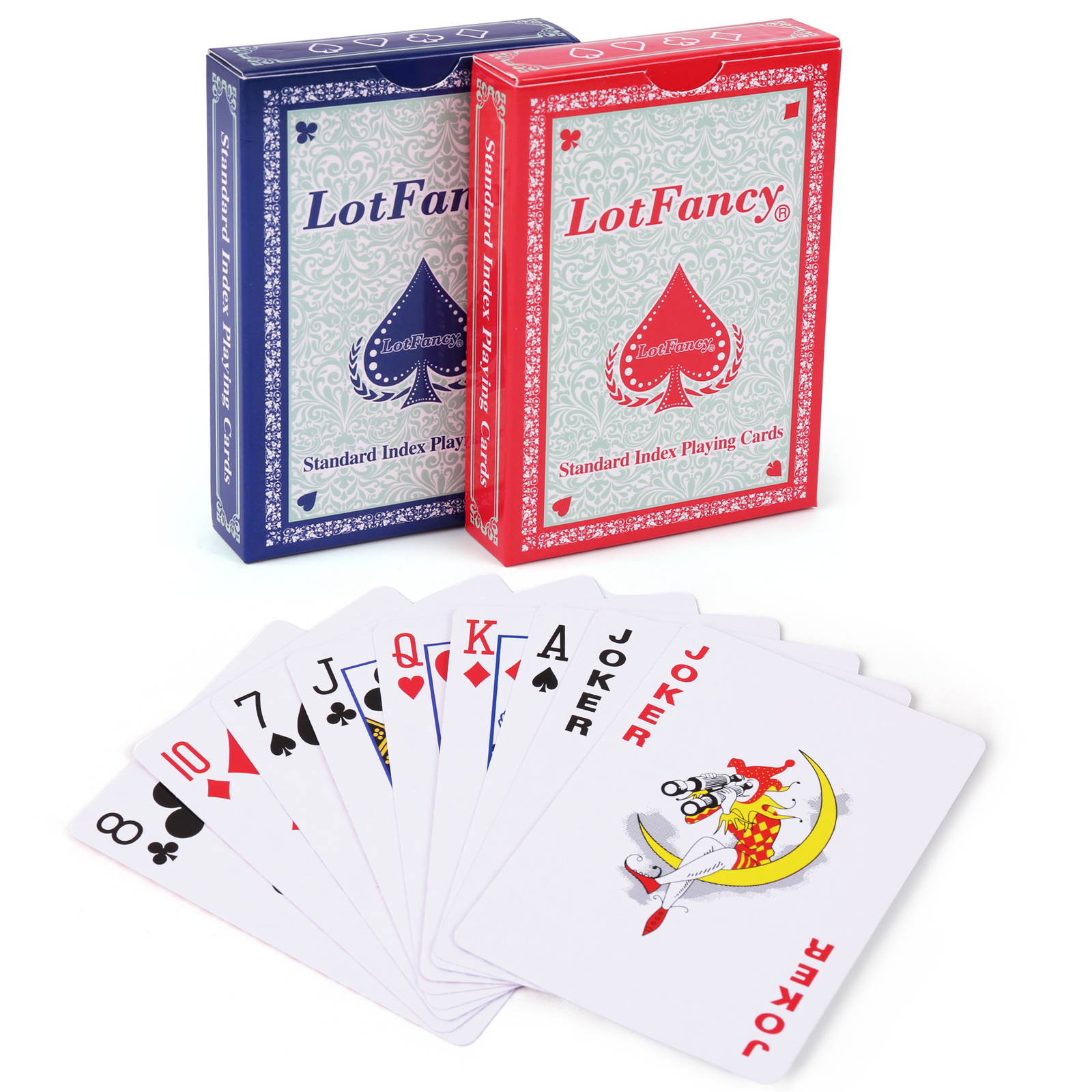 LotFancy Playing Cards, 12 Pack, Decks of Cards Bulk, Poker Size, for