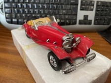 Franklin Mint 1/24 Scale Mercedes 500K Special Roadster - Red - Boxed