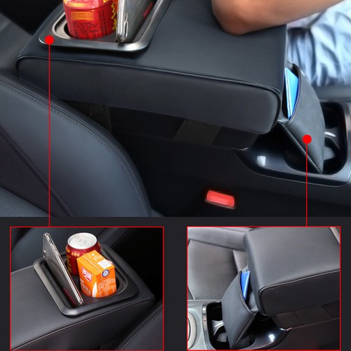 US Auto Center Console Box Armrest Cushion Pad Elbow Bracket Cup Holder Durable - Foto 2 di 10