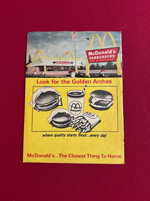 1967, McDonald's, Back Page Advertisement (Scarce/Vintage) | eBay