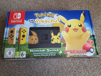Nintendo Switch Console Pokemon Lets Go Pikachu Ltd Edition Boxed Excellent Ebay