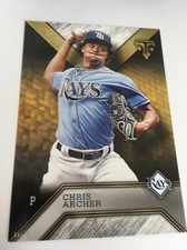 2016 Topps Triple Threads Jumbo 5x7 Chris Archer Rays 50 #’d 08/49