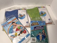 Lot 4 Intex Pool Party Floating Mat Transparent Raft Headrest 72"X 27" Summer