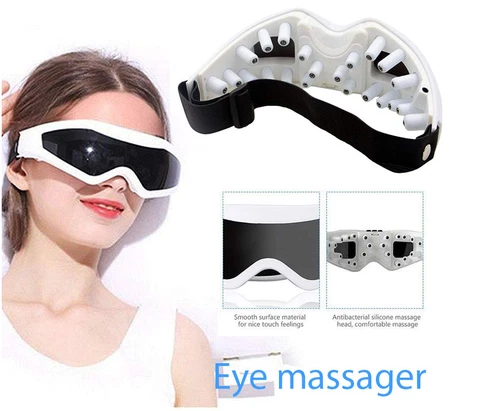 Massager Eye Electric Vibration Anti Air Heat Care Facial Roller Therapy Face  - Picture 1 of 9