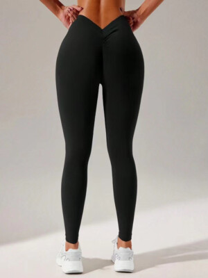 Scrunch Legging Black - Dames Sportkleding