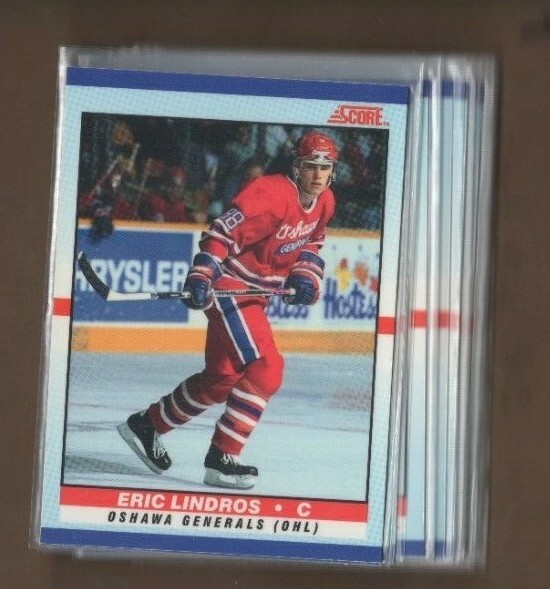 ERIC LINDROS 1990/91 SCORE YOUNG SUPERSTARS FLYERS LEAFS HOF ROOKIE CARD!