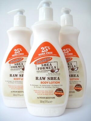 Palmer's Raw Shea Butter Formula Body Lotion 17 oz (Pack of 3)