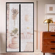 Magnetic Thermal Insulated Door Curtain 30 x 79 inch, Transparent D... Fast Ship