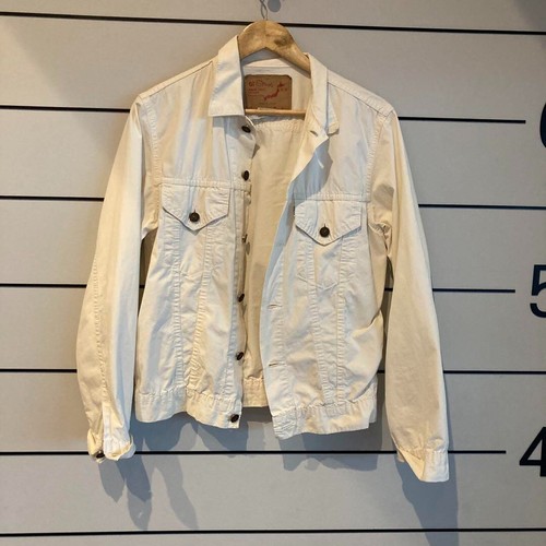 orSlow Third Jeansjacke weiß Gr. S gebraucht
