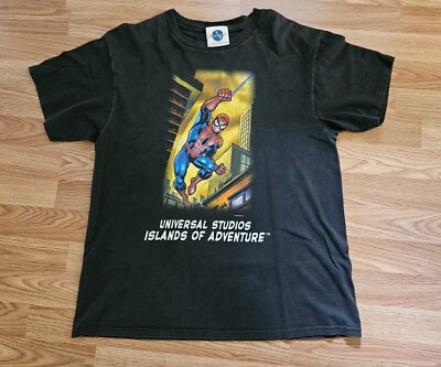 Universal Studios Marvel スパイダーマン Tシャツ Vintage 1998 Spiderman Marvel Universal Studios Islands of