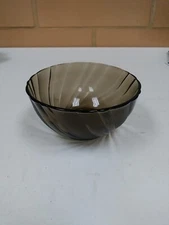Vereco Duralex Bormioli Rocco Swirl Smokey Brown Bowl FranceOriginal Replacement