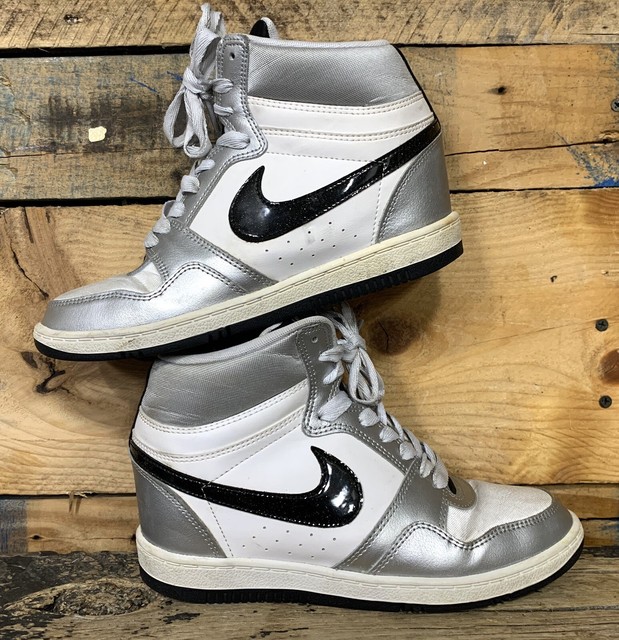 nike high top wedge sneakers