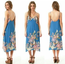 Spell Blue Skies Slip Dress S
