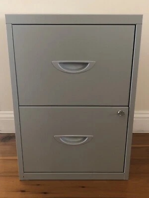 Officeworks 2 Drawer Filing Cabinet With Key As New Cabinets