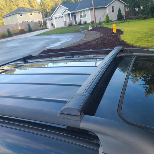 Roof Rack Cross Bars Set to fit Chrysler Aspen 2006-2009 Black set - Foto 12 di 20