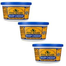 Pine River Sharp Cheddar Gourmet Cheese Spread 8oz (3 Pack) – Wisconsin Made