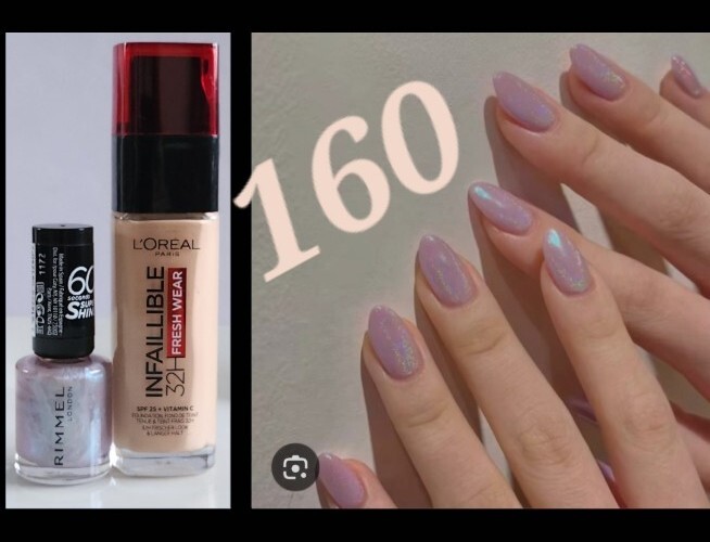 L'Oreal Infaillible 32HR Hour Fresh Wear Foundation 160 Rose Linen+ Nail Polish - Image 6