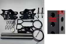 Turn Barbell to Smith Machine, Gym Squat Rack Glider, Cage Trolley System 