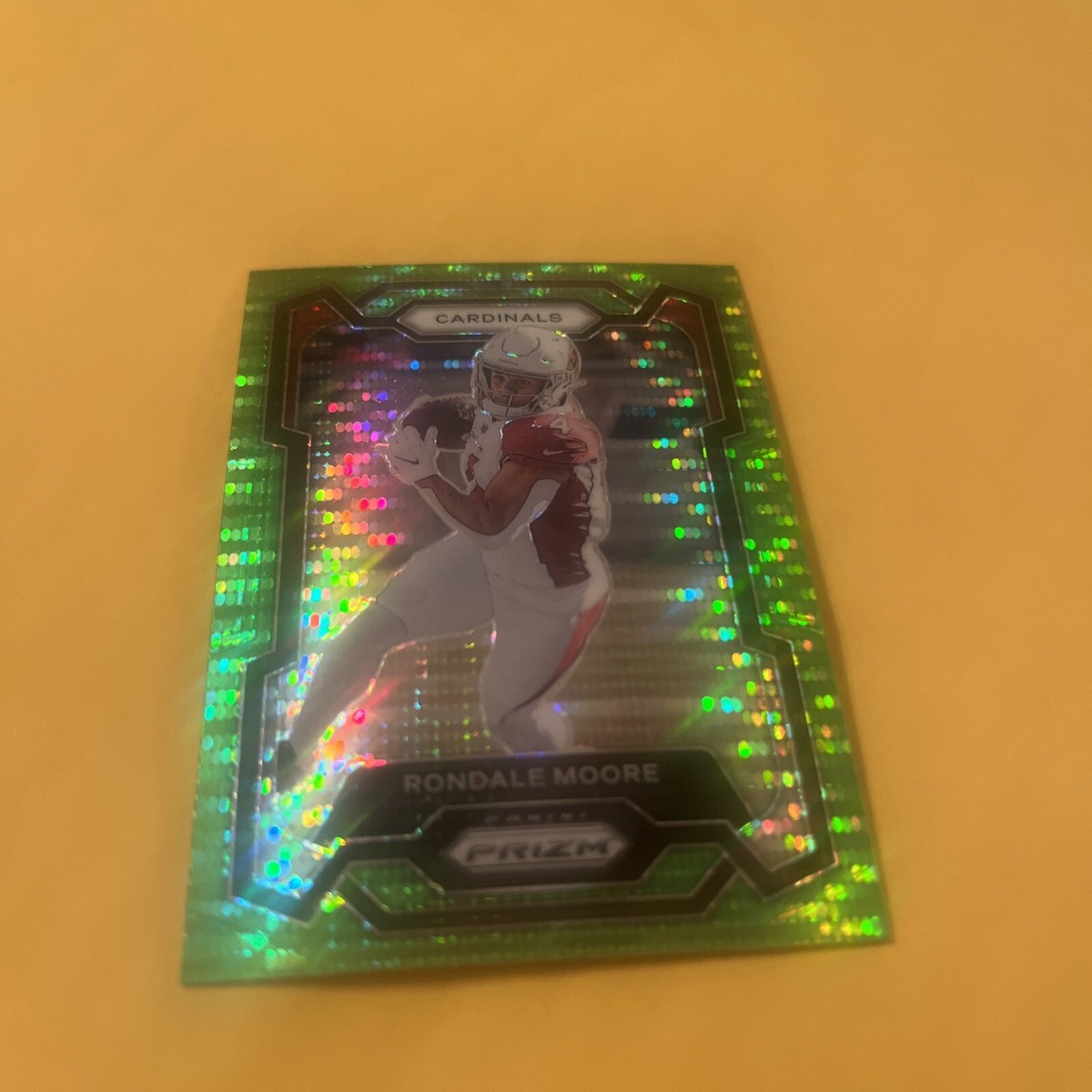 2023 Prizm Rondale Moore Arizona Cardinals Neon Green Pulsar Free
