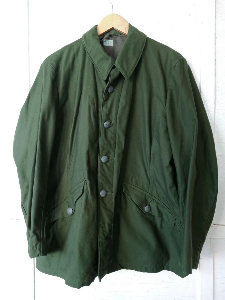 Vintage Swedish Army Coat Military Jacket M size great condition