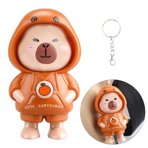 Capybaras Keychain Car Key Holder Backpack Charm Bag Pendant Plastic Texture - Zdjęcie 3 z 8