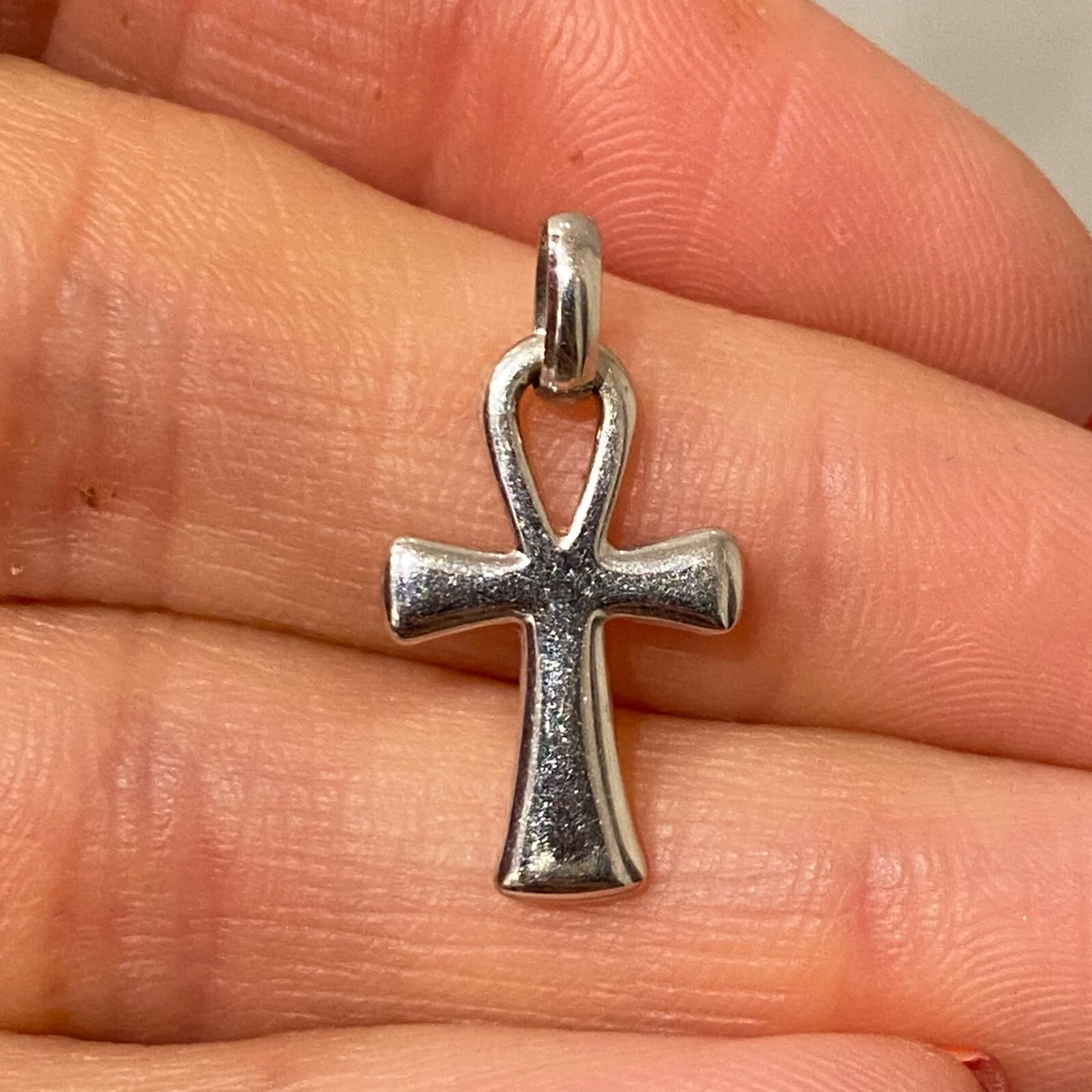 White gold hotsell ankh pendant