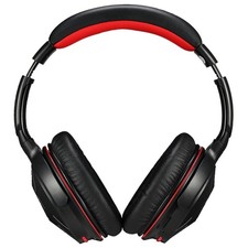 AUSDOM M04S Bluetooth 4.0 NFC Over-Ear Wireless Headphones Mic Black Red