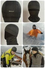 BULA Black Polartec Thermal Pro Balaclava Lightweight Fleece Hat Ski Helmet Mask