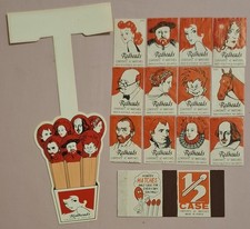 REDHEADS Matchbox Lables Whiskey Bar Cigarette Smoking Pipe Cardboard Covers