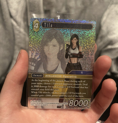 Square Enix Final Fantasy TCG Tifa 25-065R Foil Full Art Forward FFVII 8000