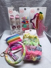 Hair Accessories Lot Girls Clips Scrunchies Elastics Barrettes Girly Kid Set New