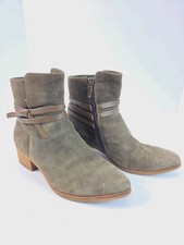 Italeau Womens Size 38.5 Green Suede Vero Cuo...