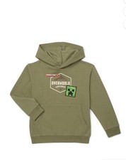 Minecraft Boys youth light weight Hoodie Sweatshirt Size 18 New