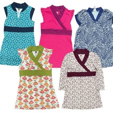 Lot of 5 Tea Collection Girls Dress Sz 3 Cotton Floral Artsy Long/Short Sleeve