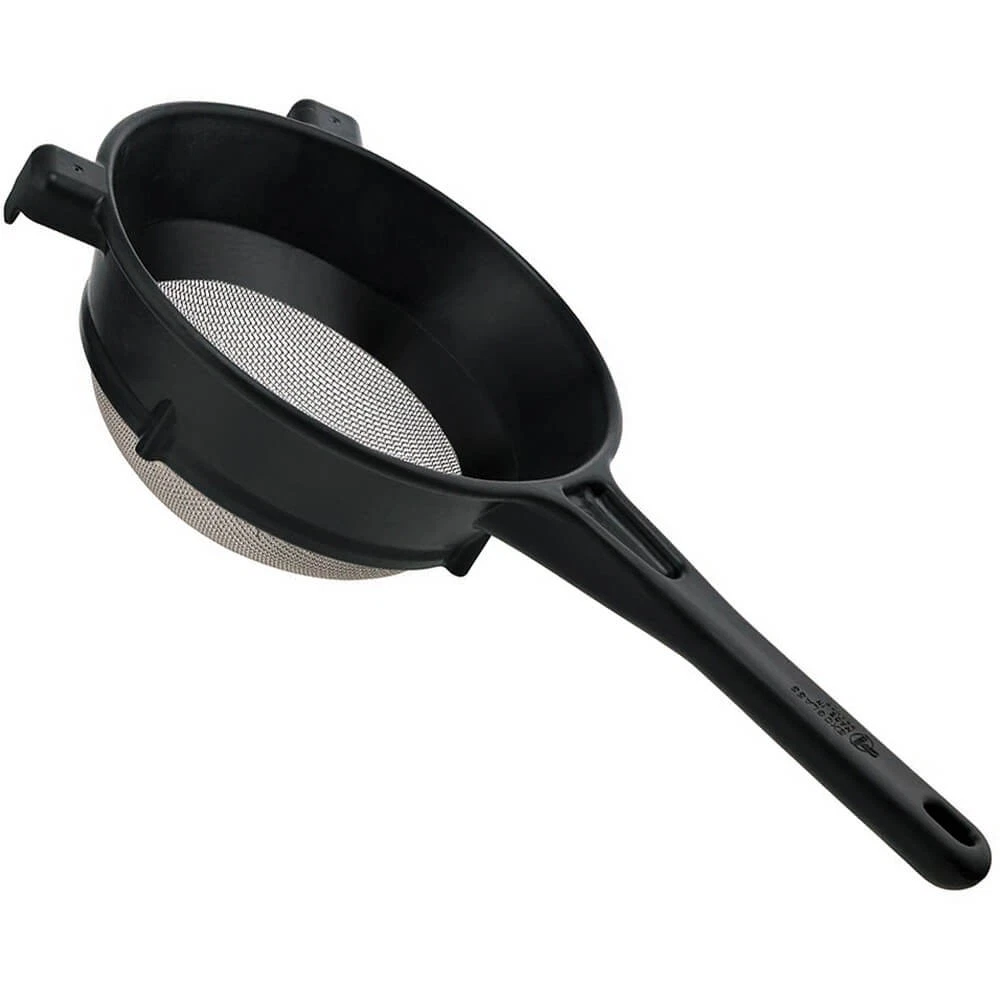 MATFER BOURGEAT STAINLESS STEEL / EXOGLASS FINE MESH SIEVE STRAINER BLACK 017364