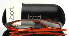 LAFONT Nice 2058 Black Orange Womens Semi Cat Eye Eyeglasses 53-15-138 B:40