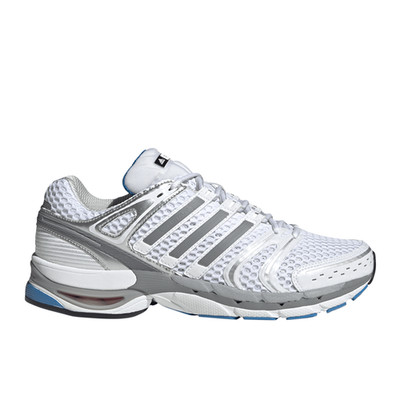adidas Adistar Control 5 Lace Up  Mens Silver, White Sneakers Casual Shoes JQ416