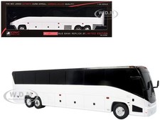 MCI J4500 COACH BUS BANK WHITE 1/50 SCALE MODEL BY ICONIC REPLICAS 50-0093